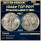 1944-p Walking Liberty Half Dollar TOP POP! 50c ms68 SEGS