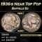 1936-s Buffalo Nickel Near Top Pop 5c ms66+ SEGS