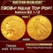 1908-p Gold Indian Quarter Eagle Near Top Pop! $2 1/2 ms66 USCG