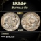 1934-p Buffalo Nickel 5c Grades ms66