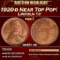 1920-d Lincoln Cent Near Top Pop! 1c ms65+ rd SEGS