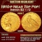 1910-p Gold Indian Quarter Eagle Near Top Pop! $2 1/2 ms66 USCG