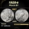 1928-s Peace Dollar $1 Grades ms63