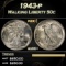 1943-p Walking Liberty Half Dollar 50c Grades ms66+