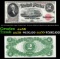 1917 $2 Large Size Legal Tender Note Thomas Jefferson Grades Choice AU/BU Slider Signatures Speelman