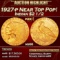 1927-p Gold Indian Quarter Eagle Near Top Pop! $2 1/2 ms66 USCG
