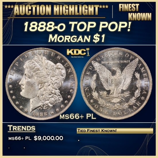 1888-o Morgan Dollar TOP POP! $1 ms66+ PL SEGS