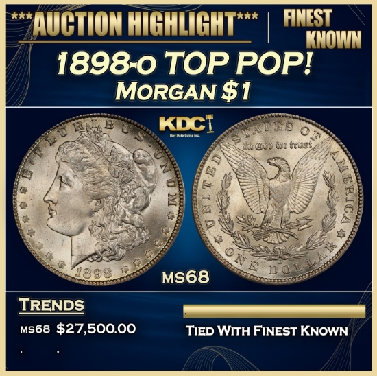 1898-o Morgan Dollar TOP POP! $1 ms68 SEGS