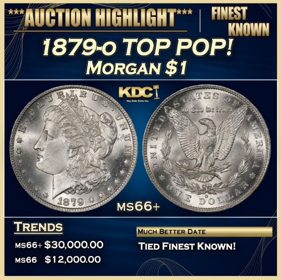 1879-o Morgan Dollar TOP POP! $1 ms66+ SEGS