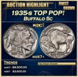 1935-s Buffalo Nickel TOP POP! 5c ms67+ SEGS