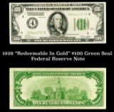 1928 $100 Green Seal Federal Reserve Note 