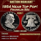 1954 Proof Franklin Half Dollar Near Top Pop! 50c pr68+ DCAM SEGS