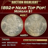 1892-p Morgan Dollar Near Top Pop! $1 ms65+ SEGS