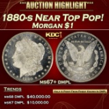 1880-s Morgan Dollar Near Top Pop! $1 ms67+ dmpl SEGS