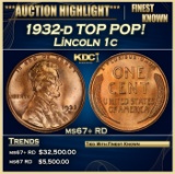 1932-d Lincoln Cent TOP POP! 1c ms67+ RD SEGS