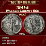 1941-s Walking Liberty Half Dollar 50c ms67 SEGS