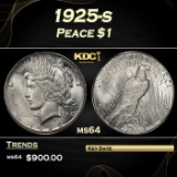 1925-s Peace Dollar $1 Grades ms64