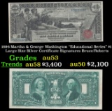 1896 $1 large size Silver Certificate Martha & George Washington 