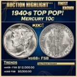 1940-s Mercury Dime TOP POP! 10c ms68+ FSB SEGS