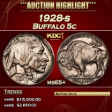 1928-s Buffalo Nickel 5c ms65+ SEGS