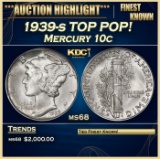 1939-s Mercury Dime TOP POP! 10c ms68 SEGS