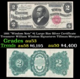 1891 $2 Large Size Silver Certificate 