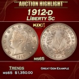 1912-d Liberty Nickel 5c ms65 SEGS