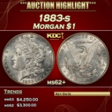 1883-s Morgan Dollar $1 ms62+ USCG