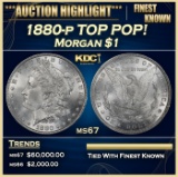 1880-p Morgan Dollar TOP POP! $1 ms67 SEGS