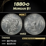 1880-o Morgan Dollar $1 Grades ms62