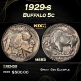 1929-s Buffalo Nickel 5c Grades ms65