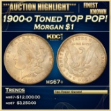 1900-o Morgan Dollar Toned TOP POP! $1 ms67+ SEGS