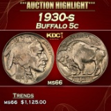 1930-s Buffalo Nickel 5c ms66 SEGS