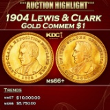 1904 Lewis & Clark Gold Commem Dollar 1 ms66+ SEGS