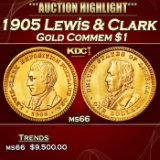 1905 Lewis & Clark Gold Commem Dollar 1 ms66 SEGS