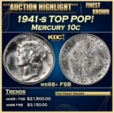 1941-s Mercury Dime TOP POP! 10c ms68+ FSB SEGS
