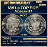 1881-s Morgan Dollar TOP POP! $1 ms69 SEGS