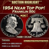 1954 Proof Franklin Half Dollar Near Top Pop! 50c pr68+ DCAM SEGS