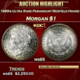 1889-s Morgan Dollar Ultra Rare Paramount Redfield Hoard $1 ms65 Paramount