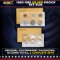 1960 & 1961 Silver Proof Sets 10 Coins In Original Government Packaging Manilla Envelope