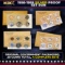 1956-1959 Silver Proof Set Run in Original Government Packaging, 20 Coins Total, 4 Complete Sets