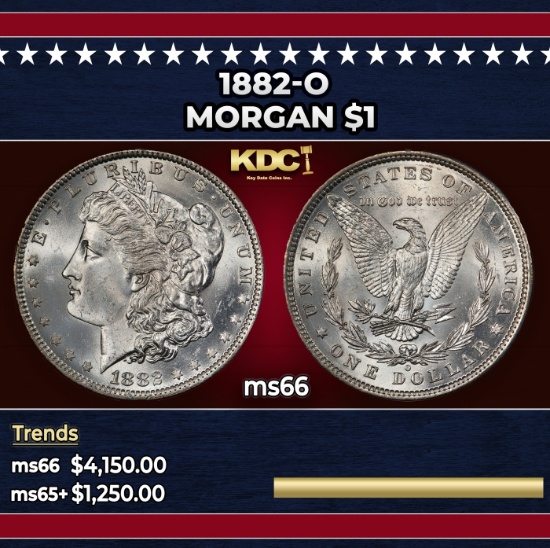 1882-o Morgan Dollar $1 ms66 SEGS