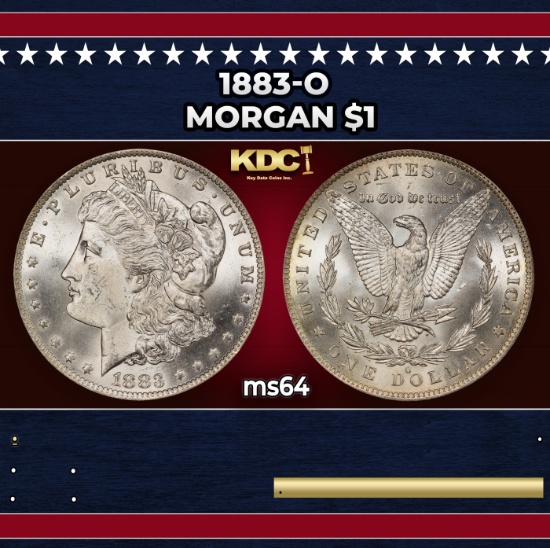 1883-o Morgan Dollar $1 Grades ms64