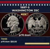 1997-s Proof Washington Quarter 25c pr70 dcam SEGS