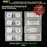 COMPLETE Set of Small Size $1  Silver Certificates 1928 & 1934 