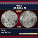 1921-s Morgan Dollar $1 Grades ms65