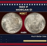 1903-p Morgan Dollar $1 Grades ms64