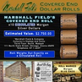 CID- MARSHALL FIELDS 10 Coin Circ Morgan $1 Roll Rare BLUE Lvl