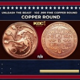 Unleash The Beast - 1oz .999 Fine Copper Round