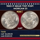 1903-p Morgan Dollar Near Top Pop! $1 ms67 SEGS